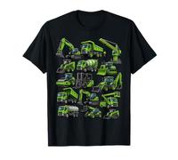 Construction Vehicles Heavy Machinery Tractors Boys Girls Camiseta
