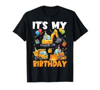 Construction Vehicles Kids Trucks and Diggers Birthday Camiseta