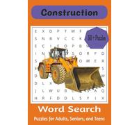 Construction Word Search Book: Word Searches with Easy to Read Print about Construction, Heavy Equipment, Tools and More | 6x9 inches, 110 pages | 50+ ... Gift for Holidays, Vacations, or Free Times