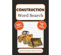 Construction Word Search Puzzle Book: Construction Word Search with Easy to Read Print, and More (6x9 inches, 110 pages) 50+ Puzzles… Gift for Vacations, Holidays, and Free Times.