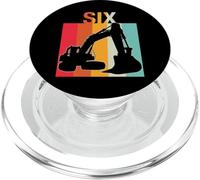 Constructor 6 años de Edad cumpleaños construcción camión Amante 6 niño PopSockets PopGrip para MagSafe