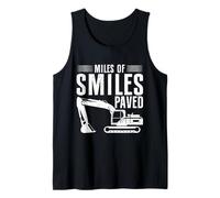 Constructor de Carreteras pavimentadas Miles of Smiles Camiseta sin Mangas
