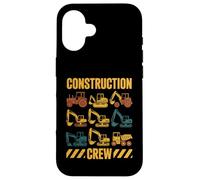 Constructor de operador de excavadora de maquinaria pesada Carcasa para iPhone 16