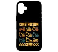 Constructor de operador de excavadora de maquinaria pesada Carcasa para iPhone 16 Plus