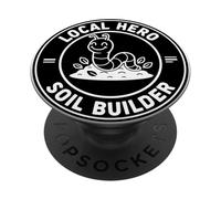 Constructor de Suelo Local y héroe Naturaleza Diseño de Gusano PopSockets PopGrip Adhesivo
