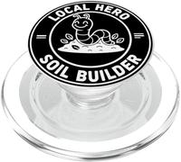 Constructor de Suelo Local y héroe Naturaleza Diseño de Gusano PopSockets PopGrip para MagSafe