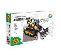 Constructor Dety - Juego de construcción metálica de 216 Piezas - Bulldozer para niños a Partir de 8 años