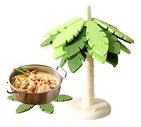 Constructores para árboles - Silicona, 8,27x7,48x3,35in, convertidor de árbol plegable, resistente al calor | Posavasos de cocina antideslizantes, posavasos plegables para ollas, sartenes, platos