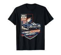 Construido en los EE. UU. Muscle Car Shirt Iconic American Camiseta