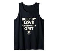 Construido por amor, criado con arena. Fuerza familiar. Camiseta sin Mangas