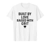 Construido por amor, criado con arena. Vínculo familiar vintage. Camiseta