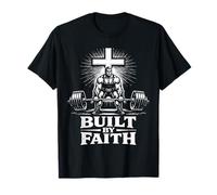 Construido por Faith Christian Workout Levantamiento de Pesas Gimnas Camiseta