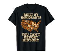 Construido por inmigrantes Que no Puedes deportar Historia Pro Inmigración Camiseta