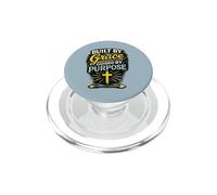 Construido por la Gracia, guiado por un propósito, diseño de fe Cristiana PopSockets PopGrip para MagSafe