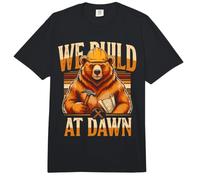 Construimos en Dawn Builder Bear Construction Comfort Colors Adult Heavyweight T-Shirt