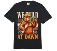 Construimos en Dawn Builder Bear Construction Comfort Colors Adult Heavyweight T-Shirt