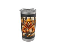 Construimos en Dawn Builder Bear Construction Vaso térmico de acero inoxidable de doble pared