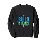 Construir en Silencio Éxito Mentalidad Motivación Gráfico Sudadera