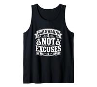 Construir Riqueza, no Excusa motivación por Dinero Camiseta sin Mangas