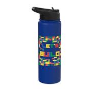 Construyamos Ladrillos Maestro Constructor Constructor de Ladrillos Niños Stainless Steel Insulated Water Bottle