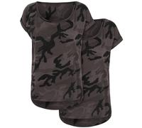 Construye Tu Marca Camiseta Camo Para Damas 2-Pack Camuflaje Nuevas