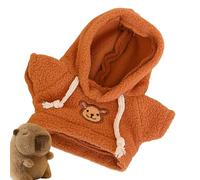 Construye un oso trajes, ropa de peluche, ropa de oso de peluche, sudadera pequeña con capucha para coleccionar, camisa de peluche capibara, lindo suéter de muñeca de tela para muñecas de 7.87 a 9.84