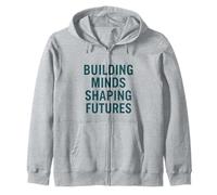 Construyendo mentes, dando forma a futuros - Teacher Life Sudadera con Capucha