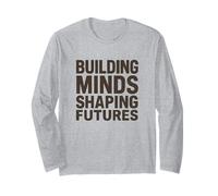 Construyendo mentes, dando forma a futuros - Vintage Educator Manga Larga