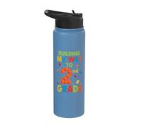 Construyendo mi camino hacia el ladrillo del 100 ° día de escuela de segundo grado Stainless Steel Insulated Water Bottle