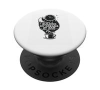 Construyendo mi Futuro, construyendo sueños Medianoche Trabajadores Moler PopSockets PopGrip Adhesivo