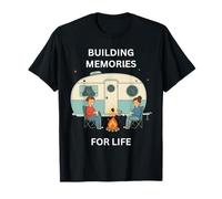 Construyendo Recuerdos para la Vida Camping Diversión al Aire Libre Camiseta