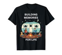 Construyendo Recuerdos para la Vida Camping Diversión al Aire Libre Camiseta