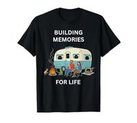 Construyendo Recuerdos para la Vida Camping Diversión al Aire Libre Camiseta