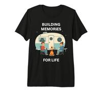 Construyendo Recuerdos para la Vida Camping Diversión al Aire Libre Camiseta Premium