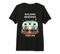 Construyendo Recuerdos para la Vida Camping Diversión al Aire Libre Camiseta Premium