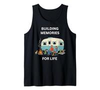 Construyendo Recuerdos para la Vida Camping Diversión al Aire Libre Camiseta sin Mangas