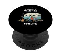 Construyendo Recuerdos para la Vida Camping Diversión al Aire Libre PopSockets PopGrip Adhesivo