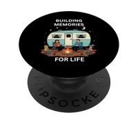 Construyendo Recuerdos para la Vida Camping Diversión al Aire Libre PopSockets PopGrip Adhesivo