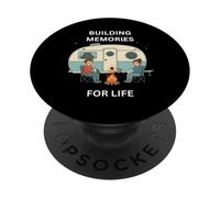 Construyendo Recuerdos para la Vida Camping Diversión al Aire Libre PopSockets PopGrip Adhesivo