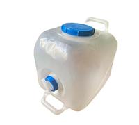 CONSTRUYOR DE AGUA COMBINADO - Contenedor de suministro de agua plegable de 20 litros, toque de calidad alimentaria portátil | Servicio de emergencia del contenedor de agua, limpieza de peso