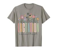 Consultor de lactancia de flores silvestres Leche materna IBCLC Camiseta
