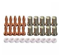 Consumibles de corte de plasma para PT-23/27 - Boquillas de punta de electrodo 33366XL, 33418 y Vortex para anillo 33367-10 piezas cada juego