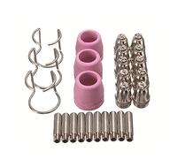 Consumibles De Corte Por Plasma Antorcha Punta De Electrodo Kit De Guía De Boquilla Para AG60 SG55 CUT60 LGK60 60A Cortadora De Plasma Soldadoras Piezas De Máquina Cubierta Protectora Equipo De