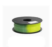 Consumibles de impresión 3D, Cambio de temperatura PLA de 2 colores+1.75 mm de cable sensible térmico, material de línea 3D FDM Resistencia a la resistencia +/- 0.03 mm, 1 kg Campo,Green turns yellow