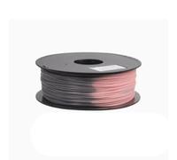 Consumibles de impresión 3D, Cambio de Temperatura PLA de 2 Colores+1.75 mm de Cable Sensible térmico, Material de línea 3D FDM Resistencia a la Resistencia +/- 0.03 mm, 1 kg Campo,Black Turns Pink
