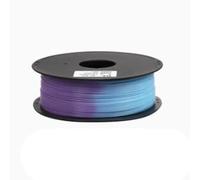 Consumibles de impresión 3D, Cambio de temperatura PLA de 2 colores+1.75 mm de cable sensible térmico, material de línea 3D FDM Resistencia a la resistencia +/- 0.03 mm, 1 kg Campo,Purple turns blue
