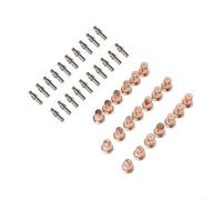Consumibles del cortador del plasma, 40pcs Consejos y Electrodos Set 1.0mm 1.1mm Boquillas 52582 para IPT-60 PT60 PT40 IPT-40 Soldadura Antorcha Corte Metal