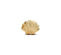 Pandora Charm Moments 764057C00 Mini Concha Textura Plata de Ley Chapado en Oro 14K Compatible
