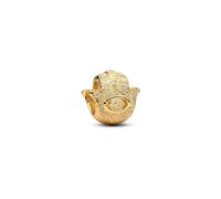 Pandora Dije Moments 764042C00 Mini Mano de Fátima, plata de ley, chapado oro 14K, compatible Moments
