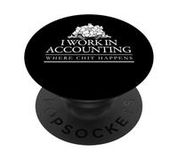 Contabilidad Donde Sucede Chit Divertido Juego de Palabras Contable PopSockets PopGrip Adhesivo